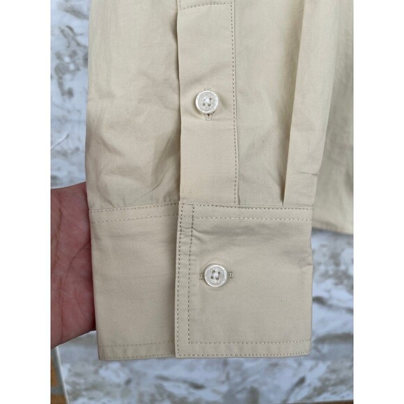 Solid & striped tan boyfriend size XL tan long sleeve shirt - Picture 4 of 11